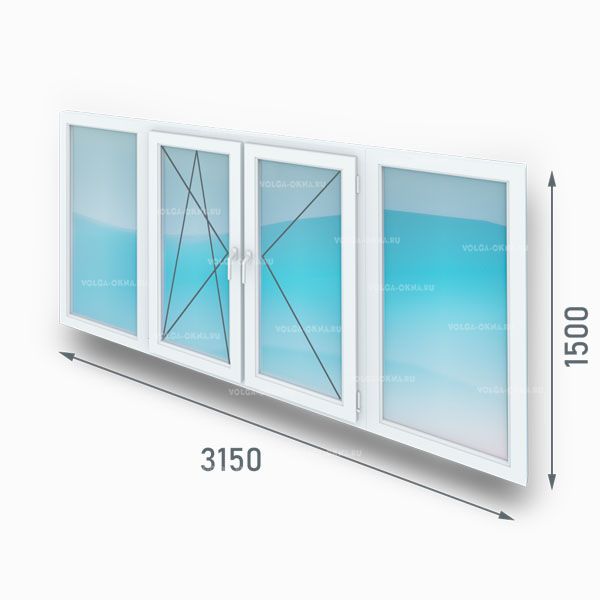 Цена оконных конструкций стандартных размеров