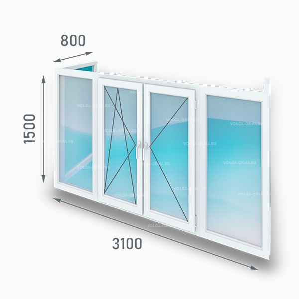 Цена оконных конструкций стандартных размеров