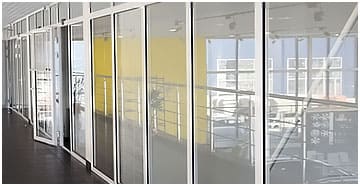 Пример пластиковой перегородки