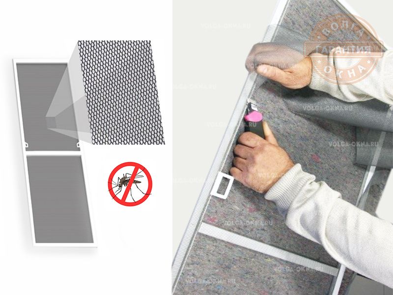Ремонт москитной сетки