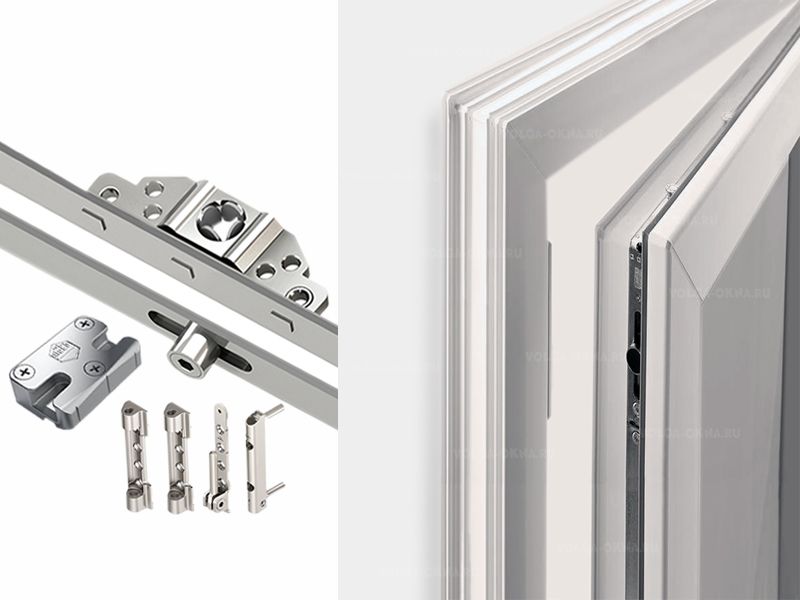 Установка поворотной створки в глухую раму