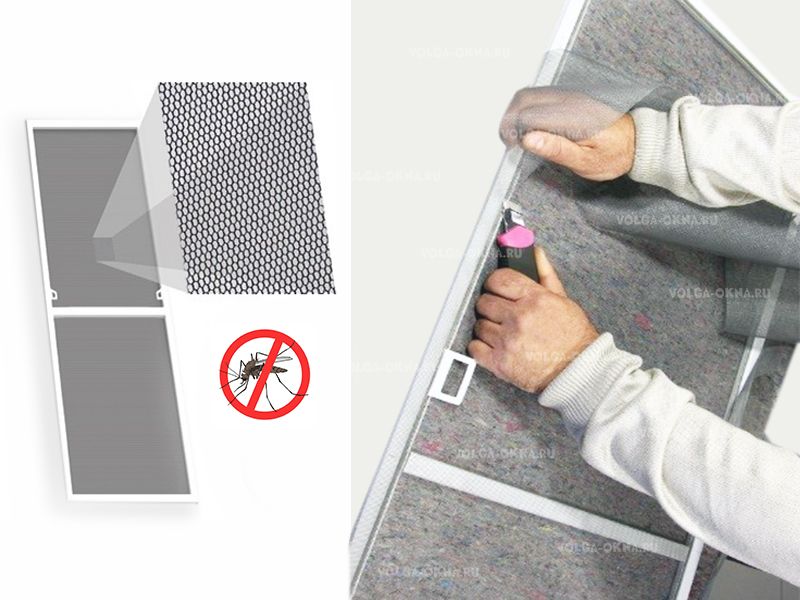 Ремонт москитной сетки
