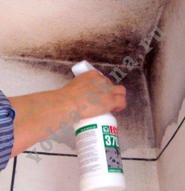 Противогрибковая обработка утепляемой поверхности