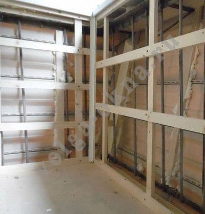 Монтаж деревянной обрешётки или металлического профиля