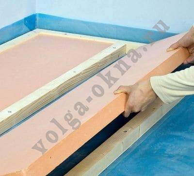 Монтаж утеплителя